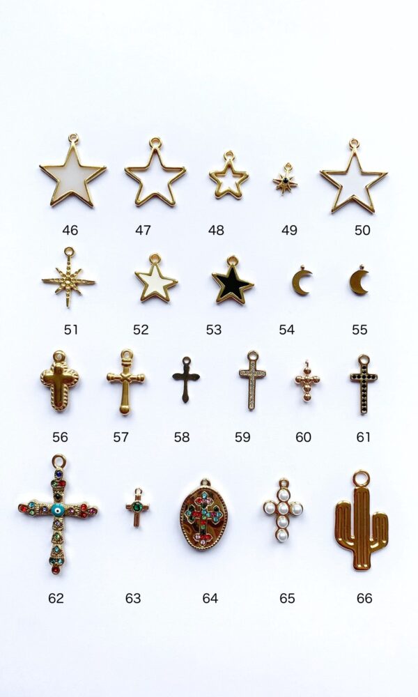 Crée ton collier ! Chaîne dorée et noir – Image 4