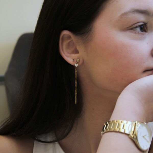 Boucles d’oreilles dorée - 11 - Mia – Image 4