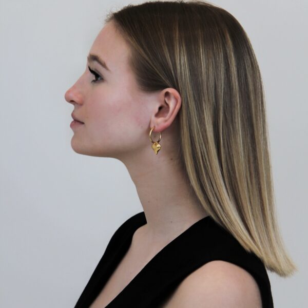 Boucles d’oreilles dorée - 18 - Elise – Image 3