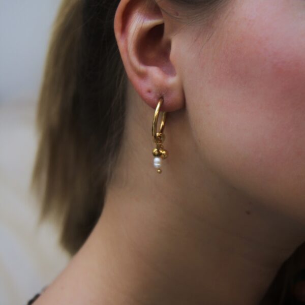 Boucles d’oreilles dorée - 26 - Emma – Image 7