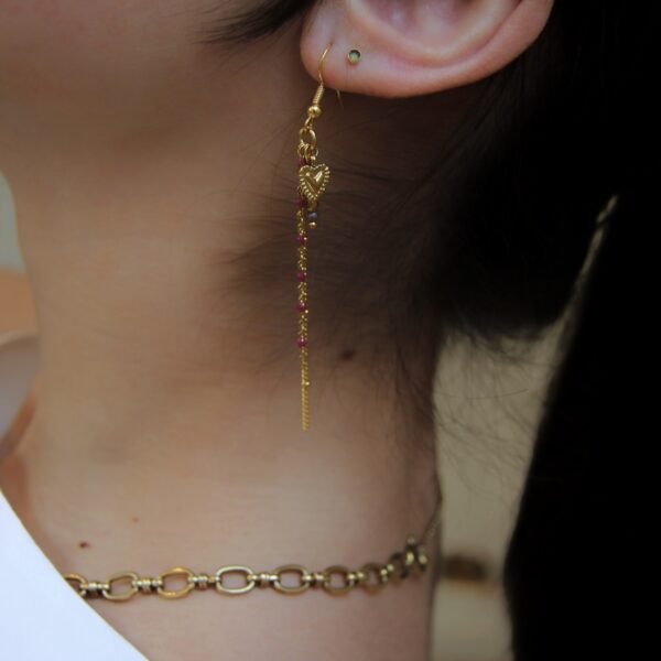 Boucles d’oreilles dorée - 12 - Albane – Image 2