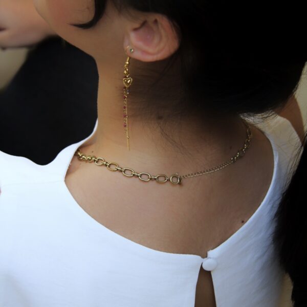 Boucles d’oreilles dorée - 12 - Albane – Image 4