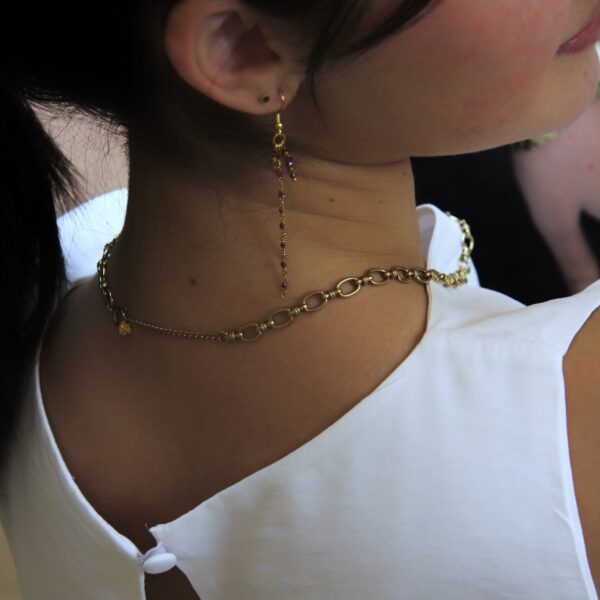 Boucles d’oreilles dorée - 12 - Albane – Image 5