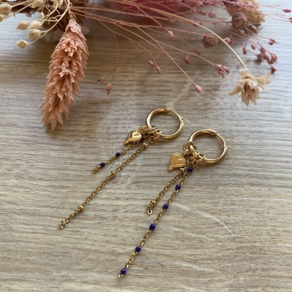 Boucles d’oreilles dorée - 03 - Gabie