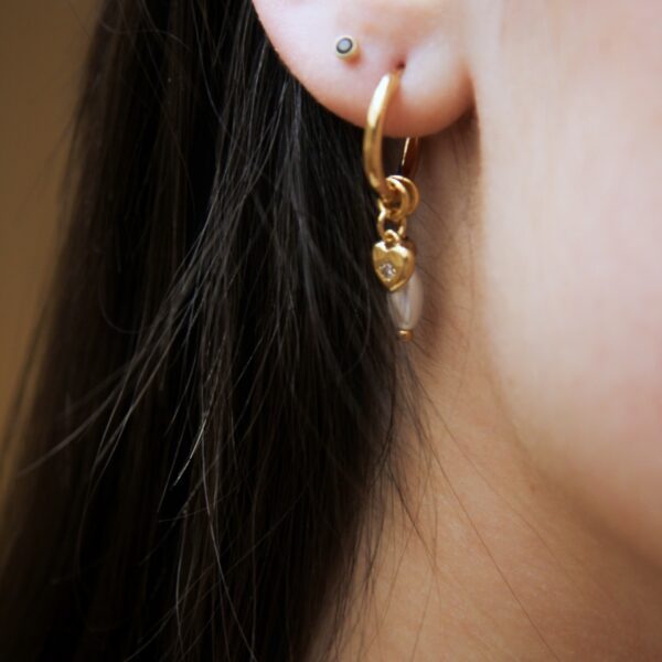 Boucles d’oreilles dorée - 13 - Natacha – Image 3