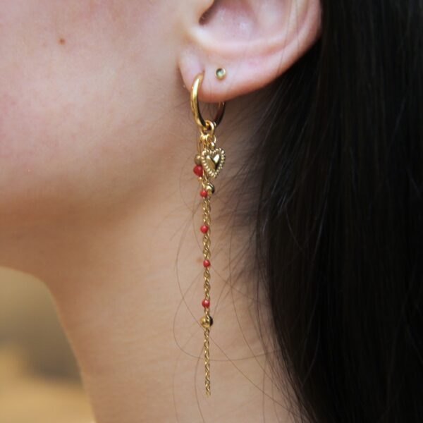 Boucles d’oreilles dorée - 17 - Charlotte – Image 3