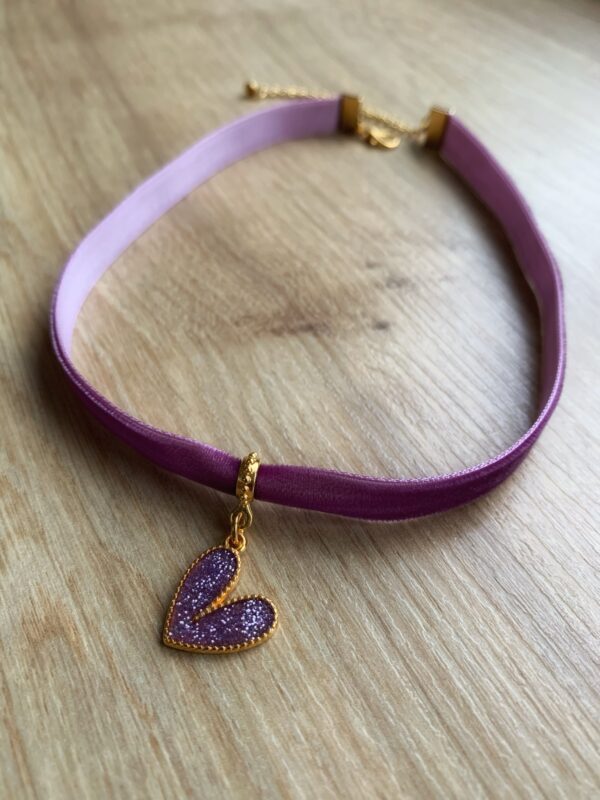 collier ruban en velour